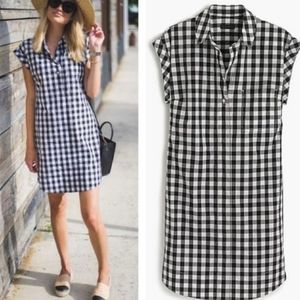 J. Crew Gingham shirt dress